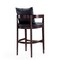 Manhattan Comfort Ritz Barstool in Black and Dark Walnut, PK2 2-BS013-BK - alternate 3